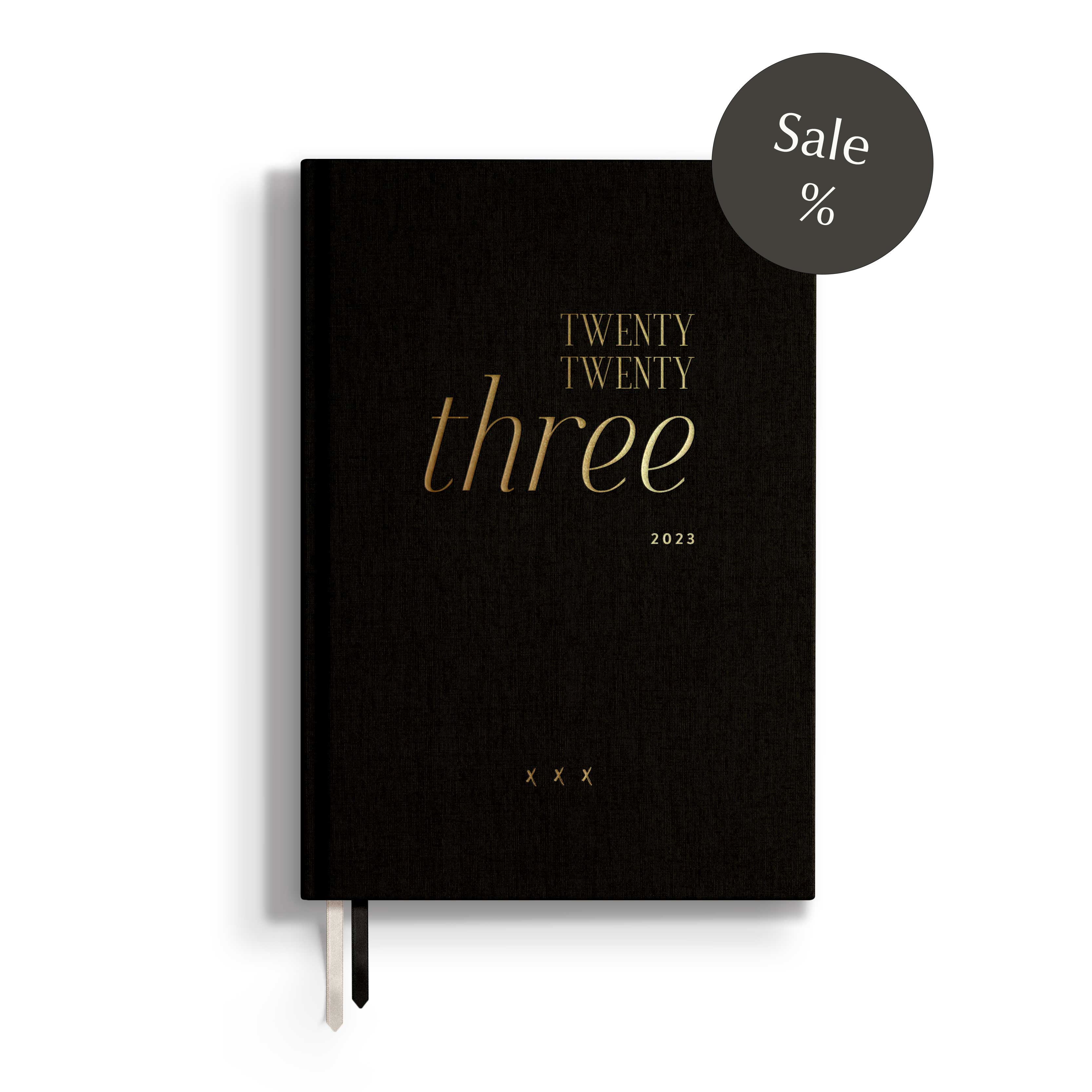 Kalender 2023 | A5, schwarz/gold