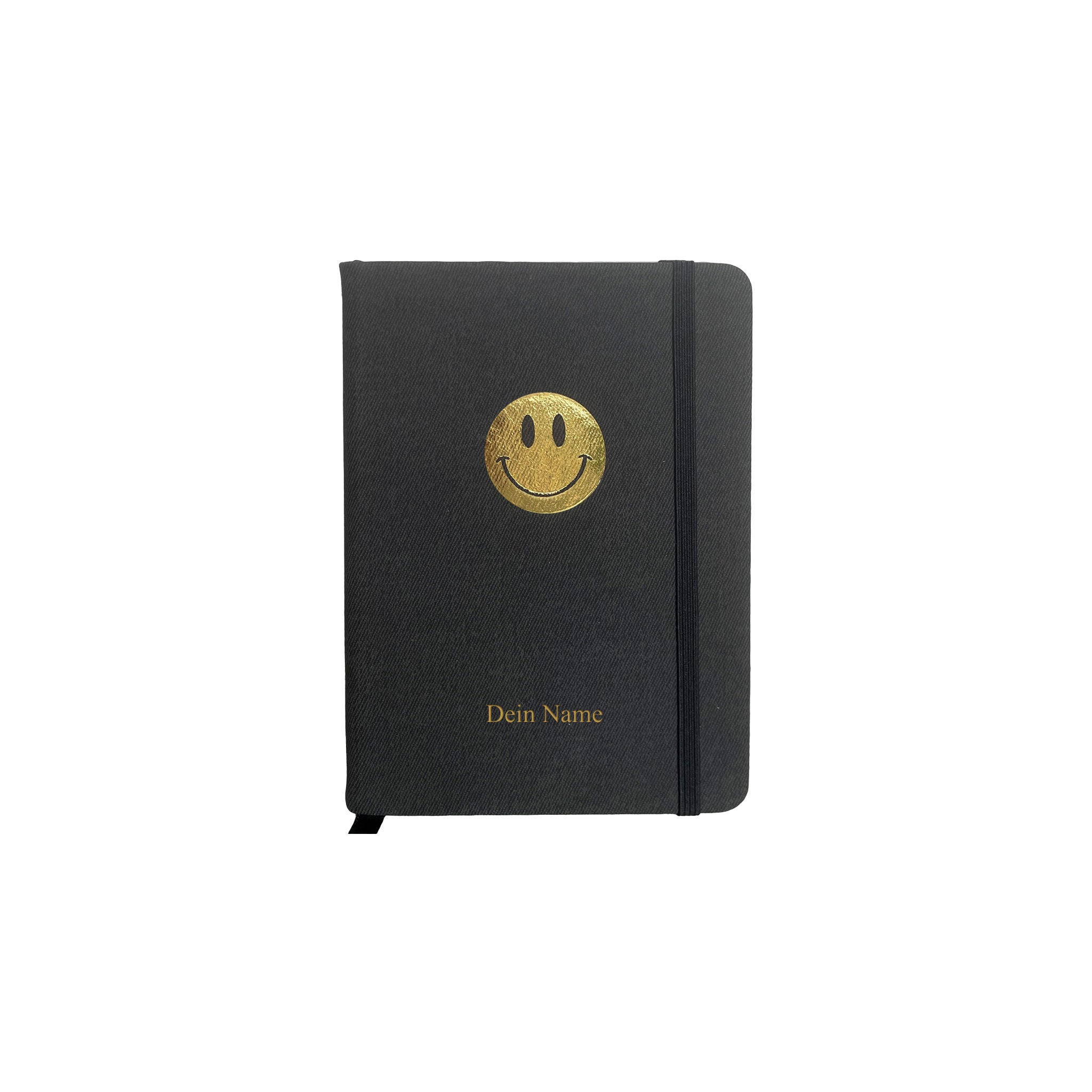 Notebook "Smiley" | A6 | Anthracite/gold