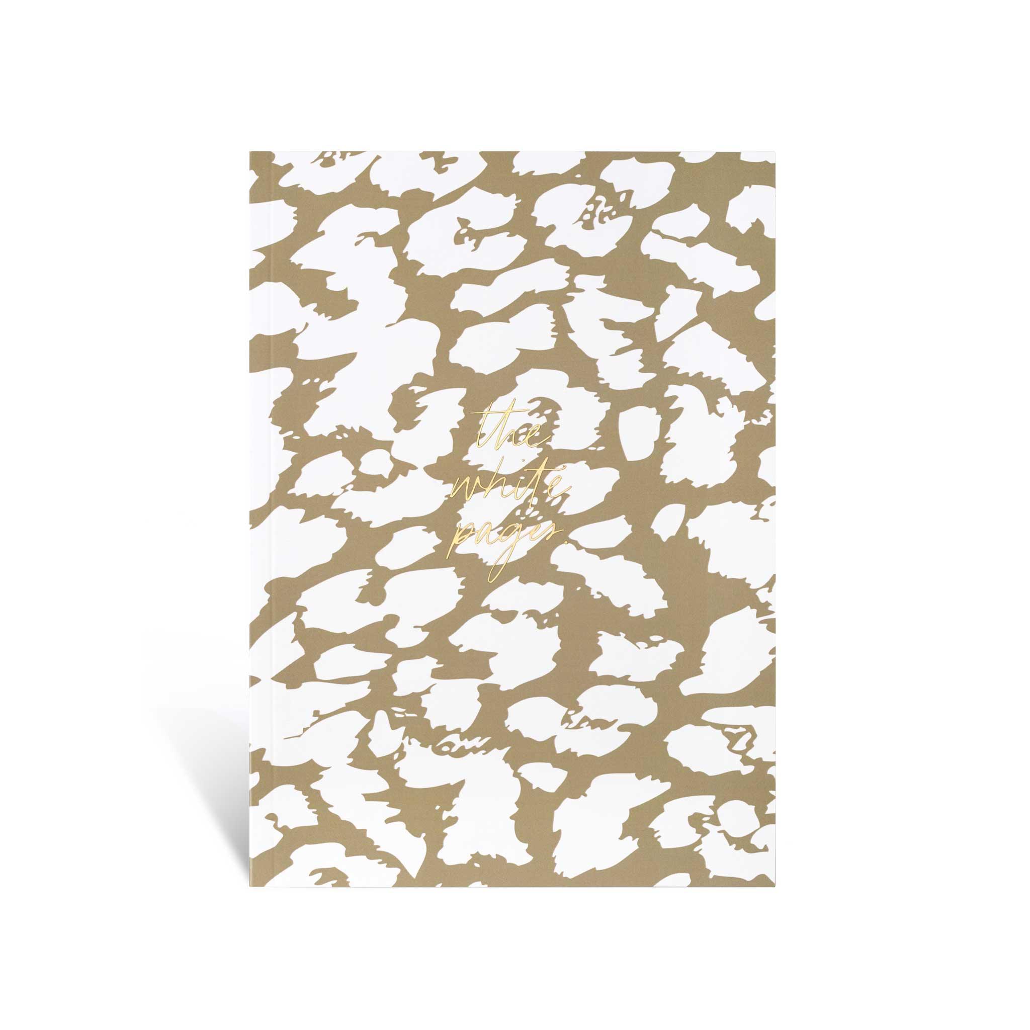 Notizbuch, "White Pages", Leopard, A5, blanko Seiten