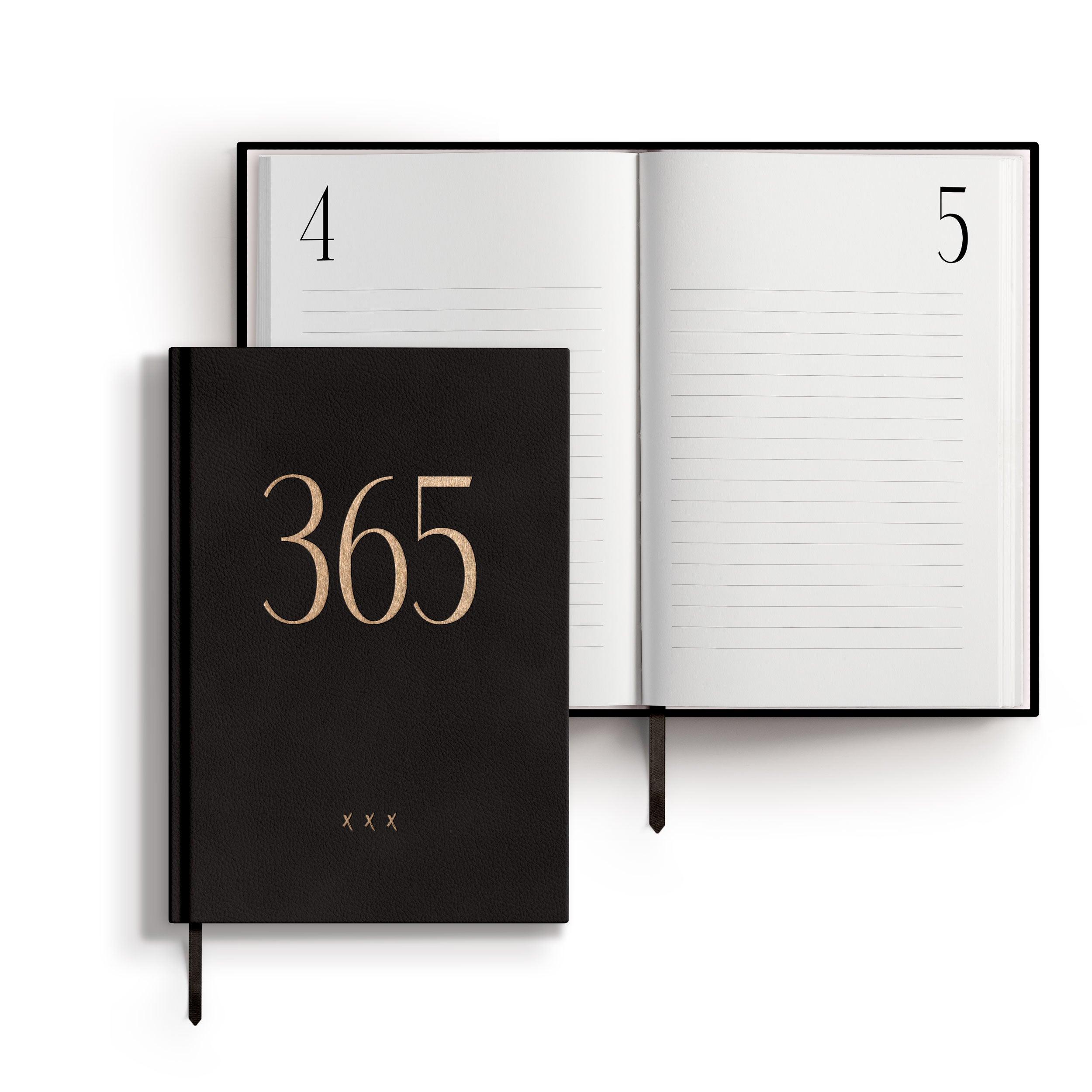 Notebook / Diary 365 | A5 | Black