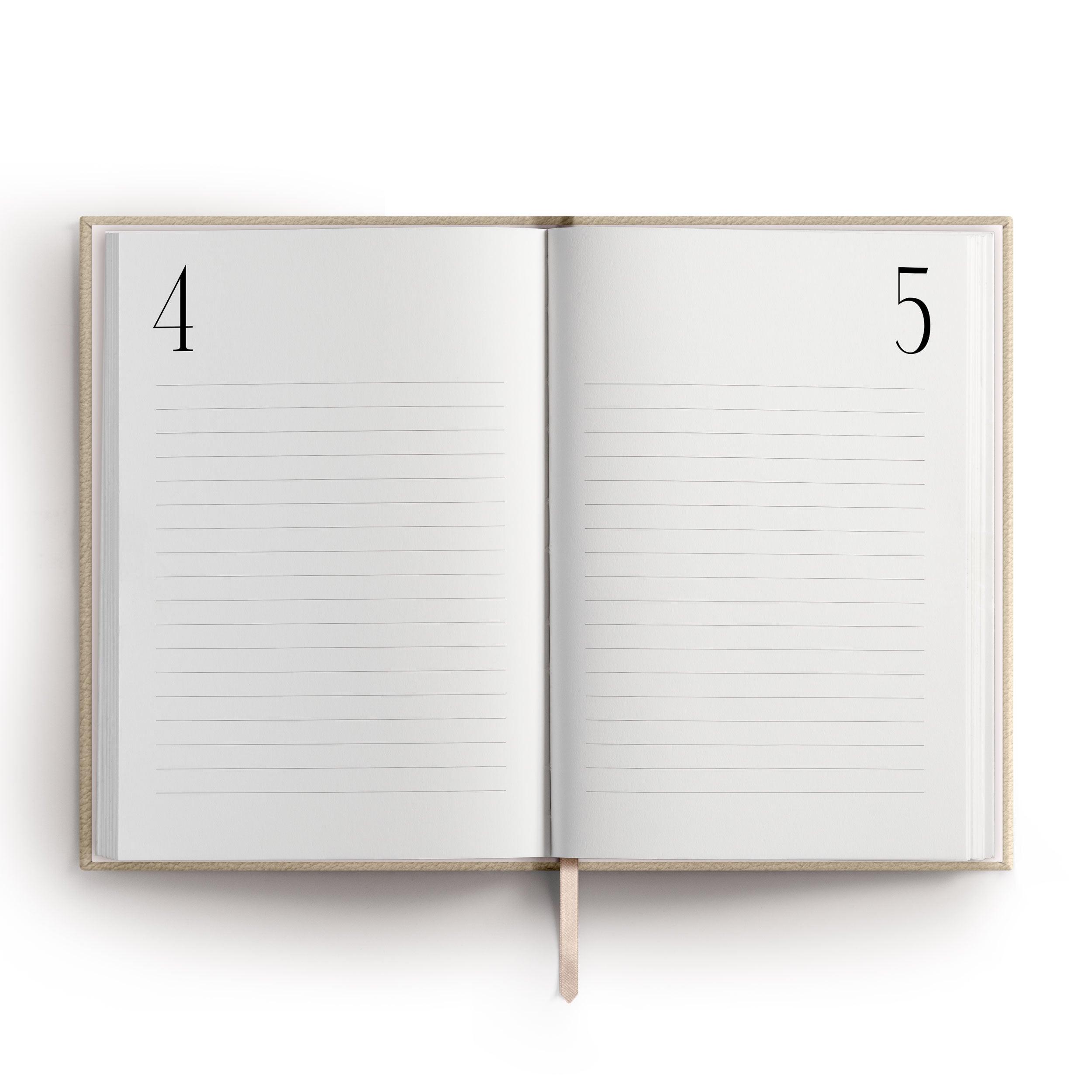 Notebook / Diary 365, A5, Cream