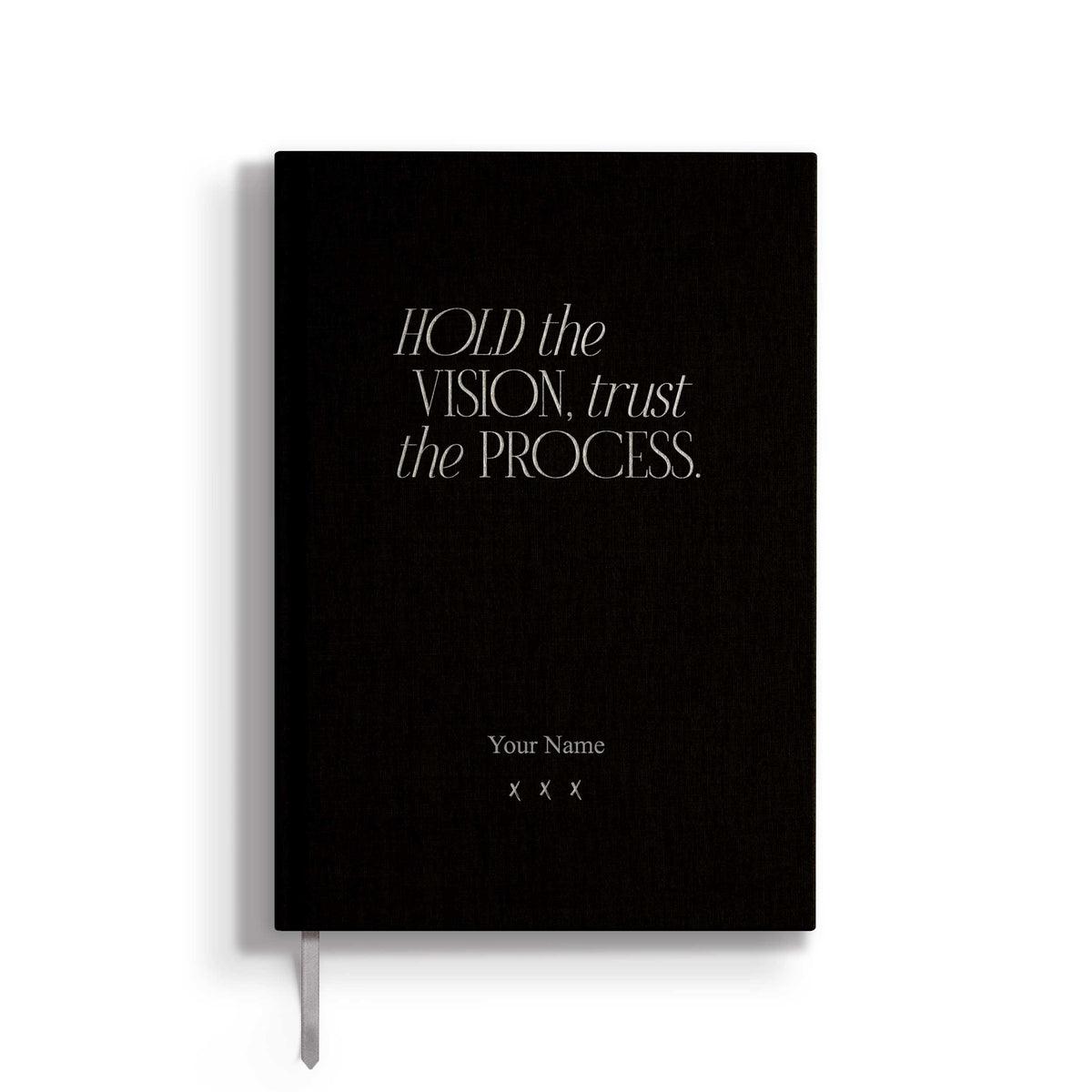 Notizbuch "Hold the Vision" | A5 | Schwarz / Silber