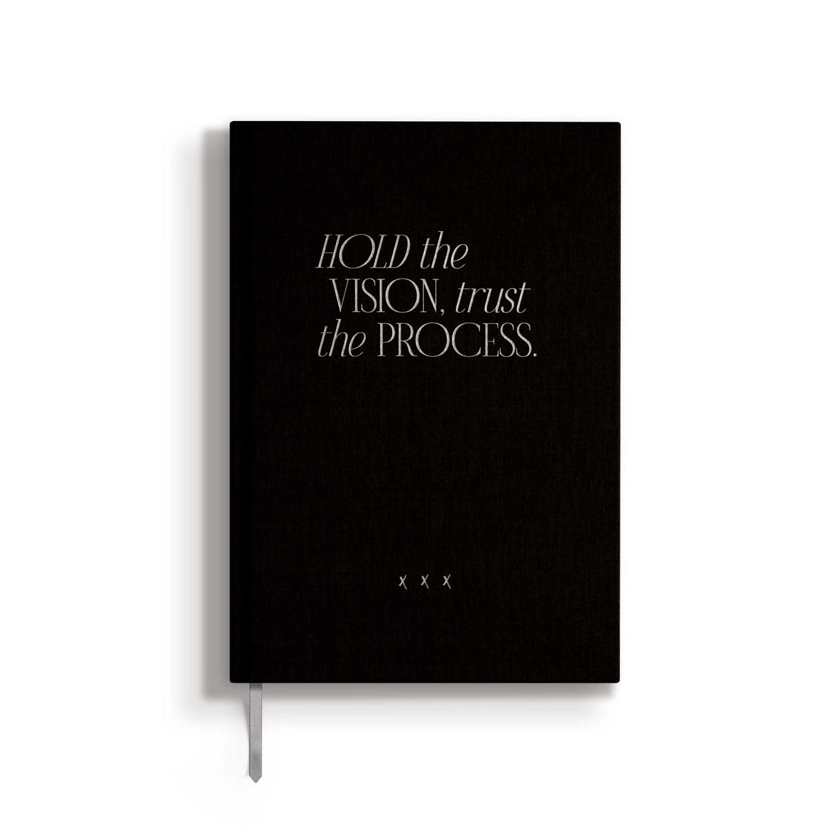 Notizbuch "Hold the Vision" | A5 | Schwarz / Silber