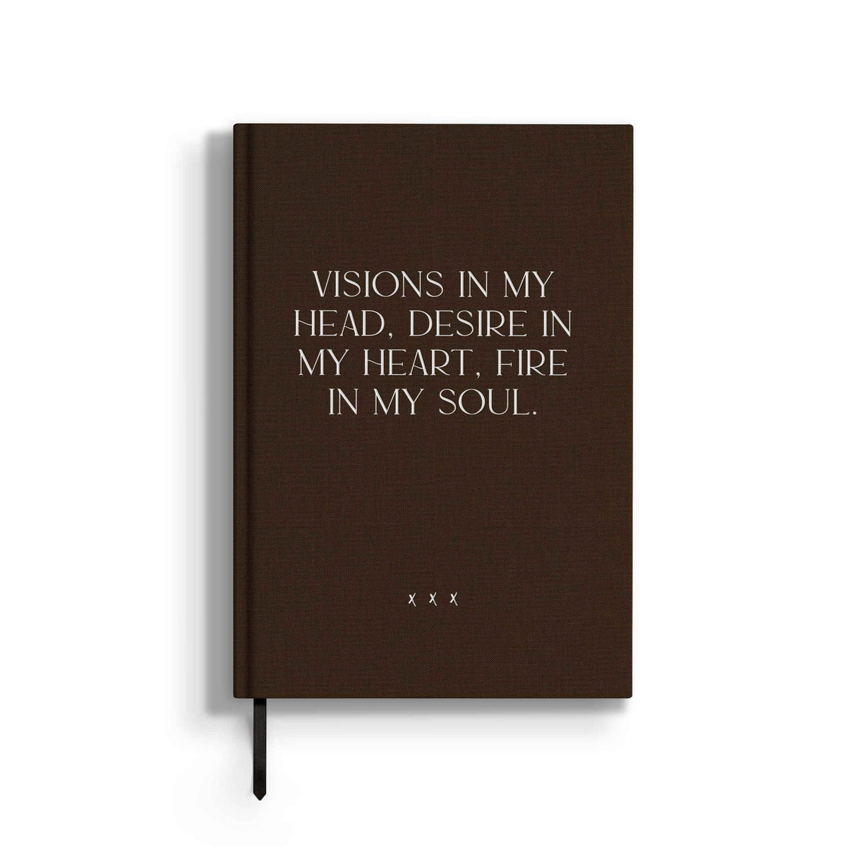 Notizbuch "Visions" | A5 | Braun / Weiss