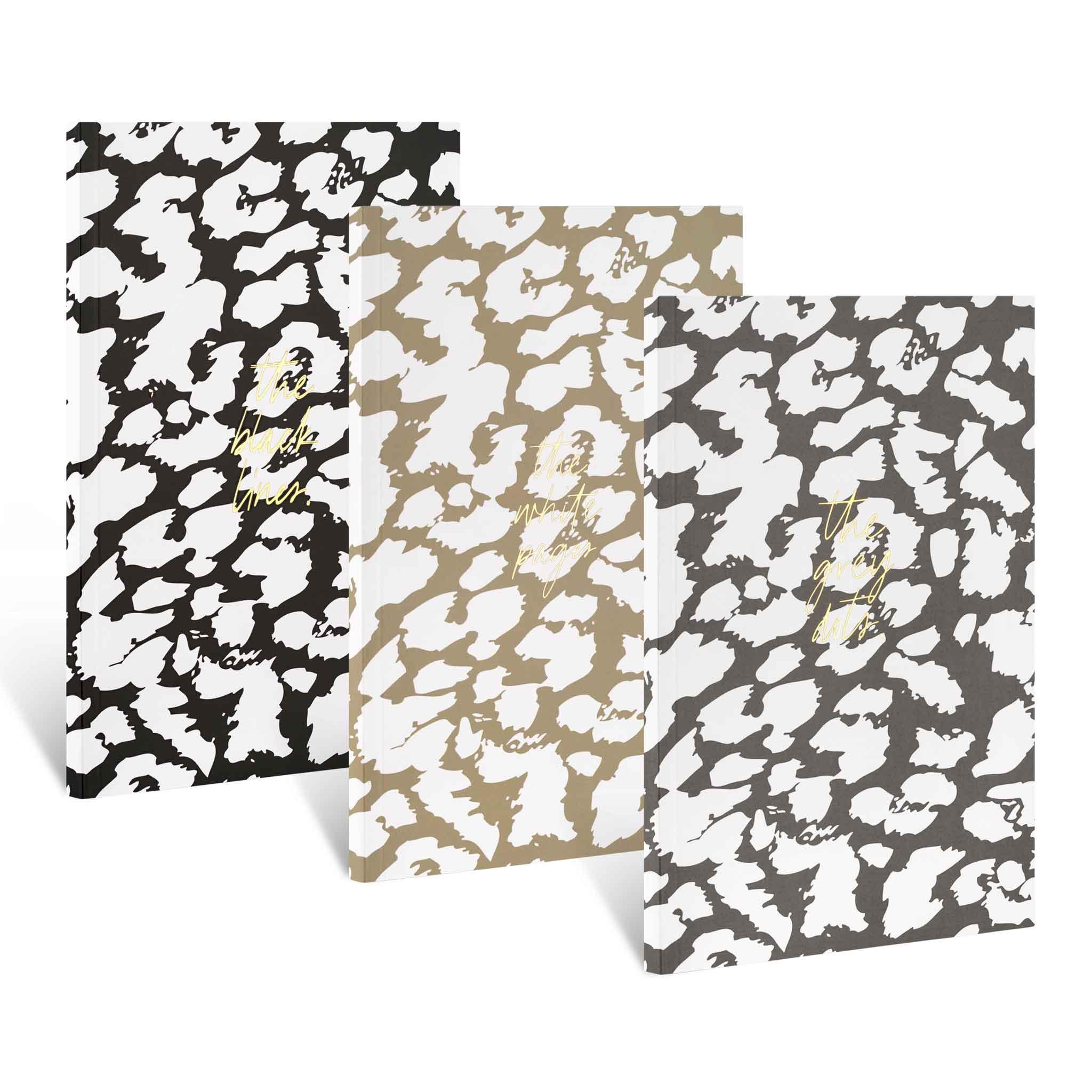 Geschenk-Set: Leo Notizbücher 3-er Set