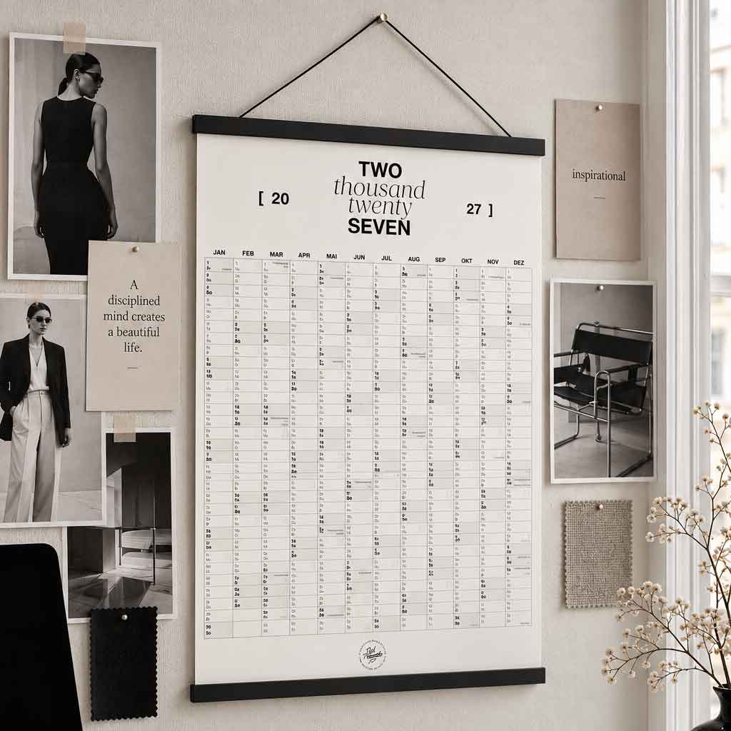 Wandkalender 2027 | A2 | Jahresübersicht