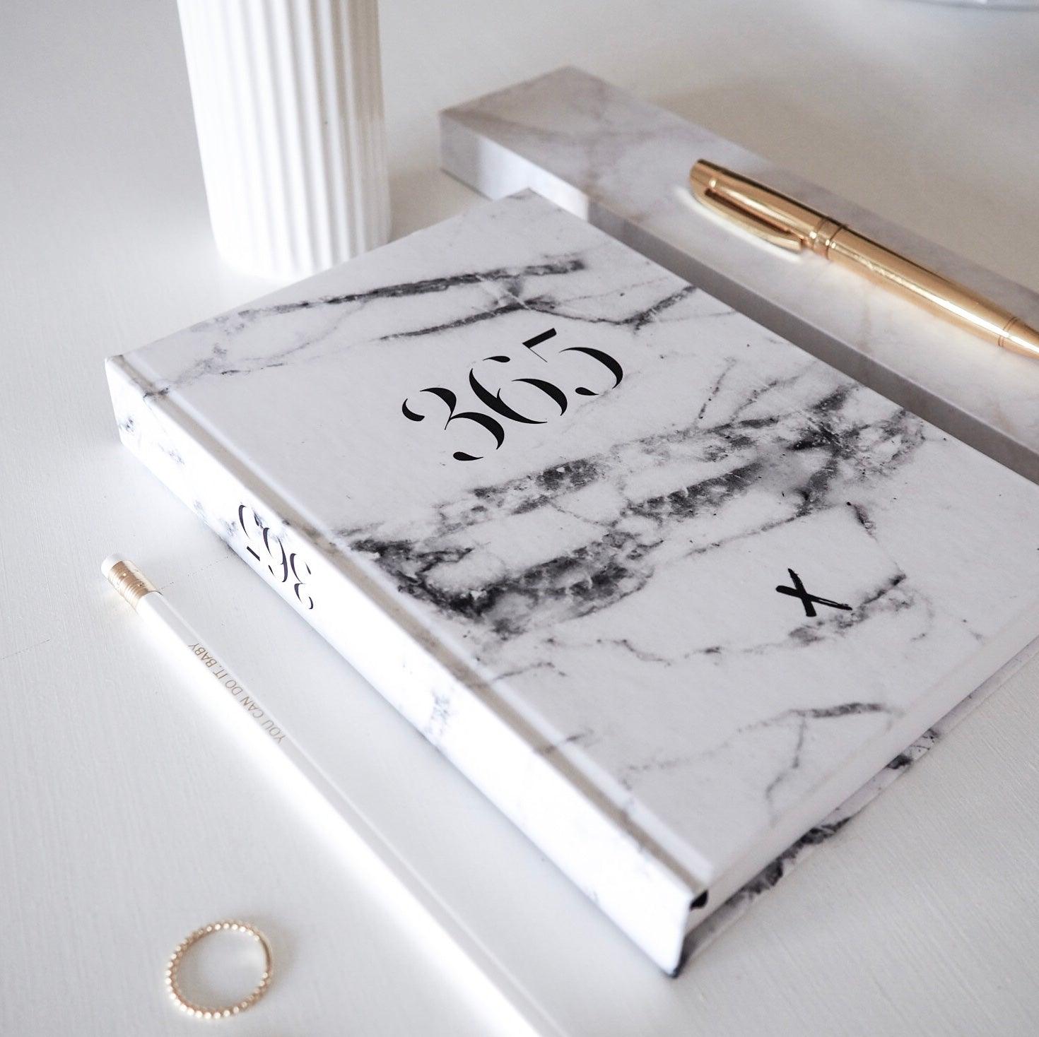 Notebook "365", A5, Marble White