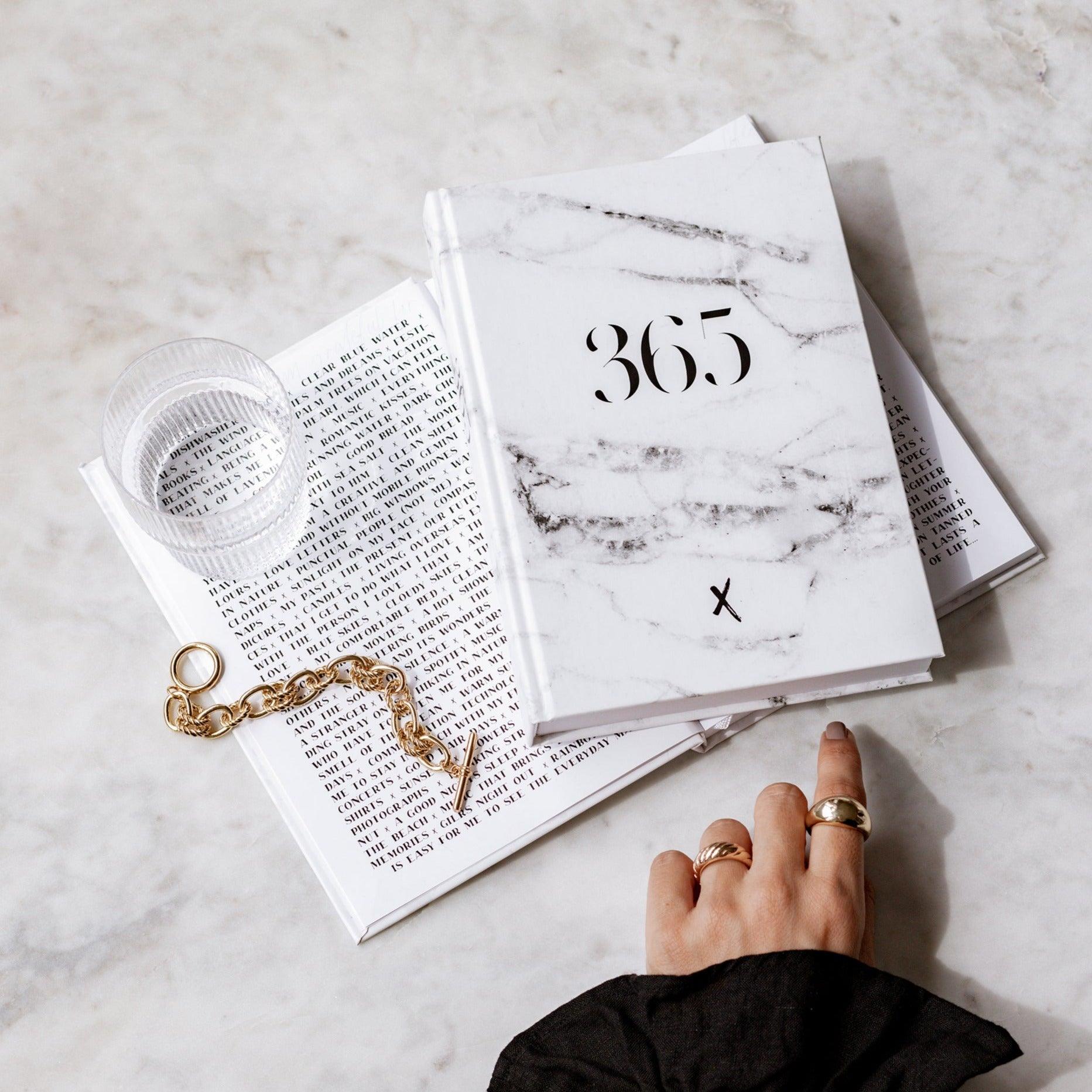 Notebook "365", A5, Marble White
