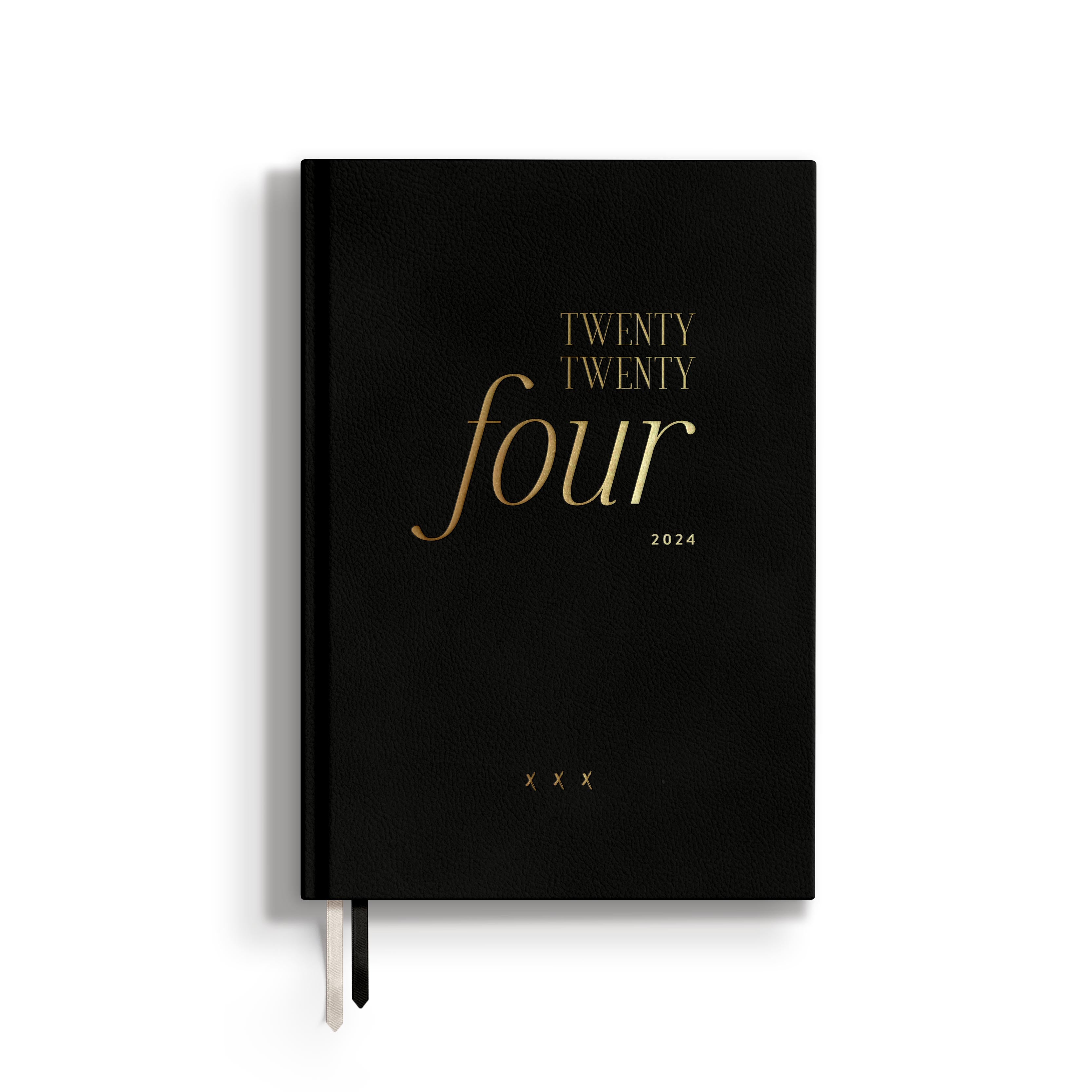 Calendar 2024, A5, black/gold