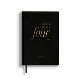 Kalender 2024, A5, schwarz/gold