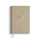 Kalender 2024, A5, beige/gold