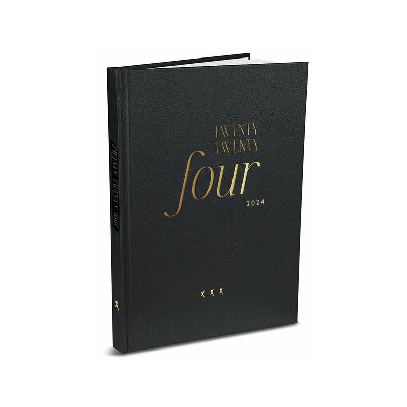 Kalender 2024, A5, schwarz/gold