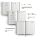 Kalender 2024, A5, beige/gold