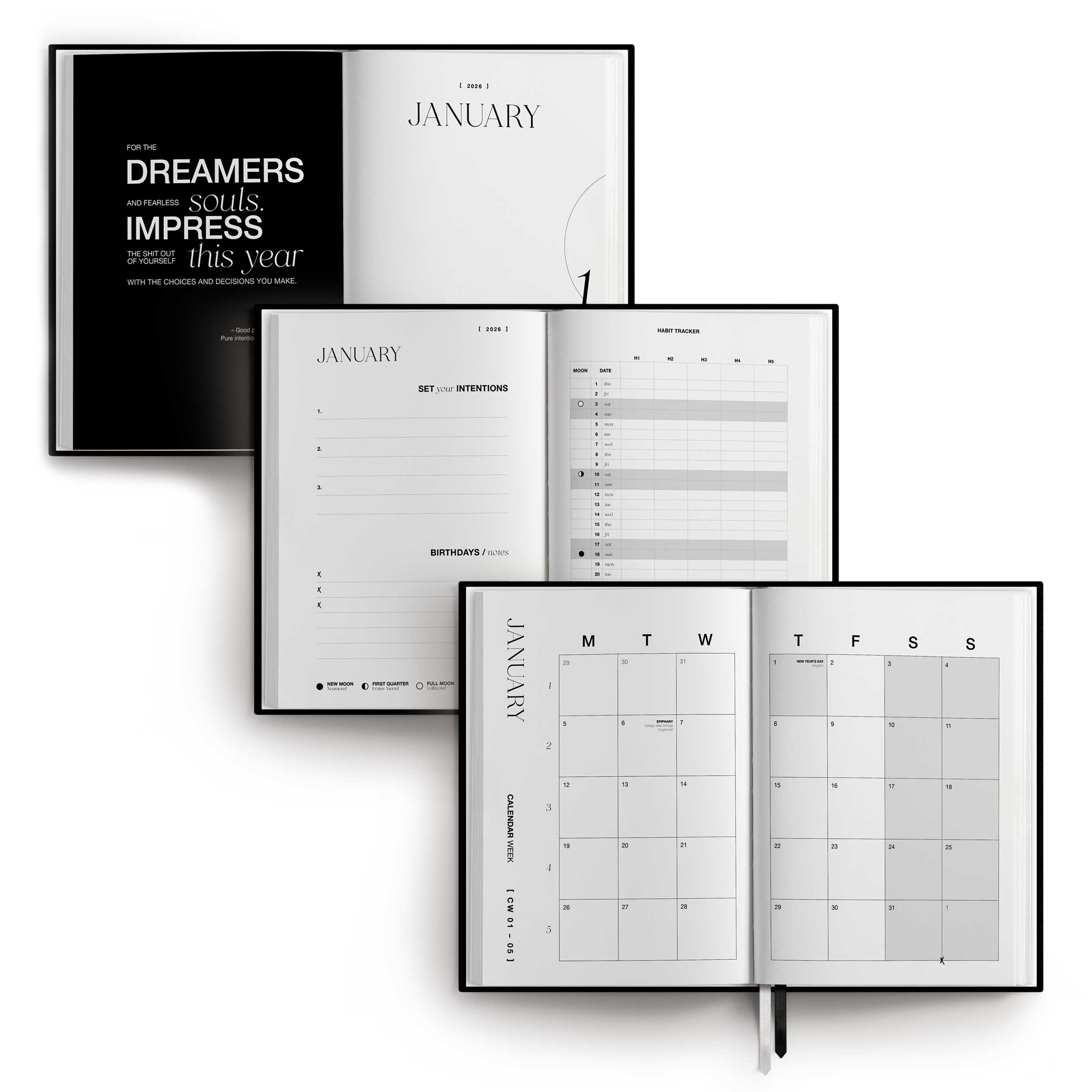Kalender-Jahresplaner-2026 | Soft Stone | A5 | Pre-Order