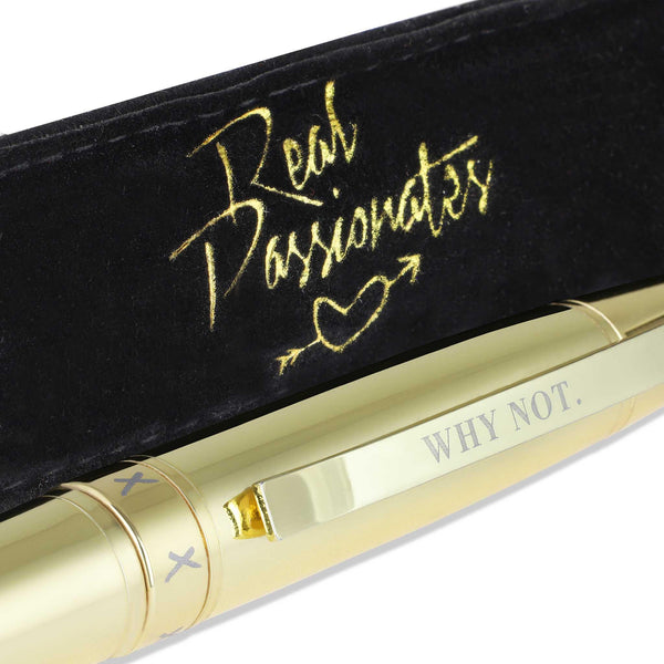Kugelschreiber "WHY NOT", Gold