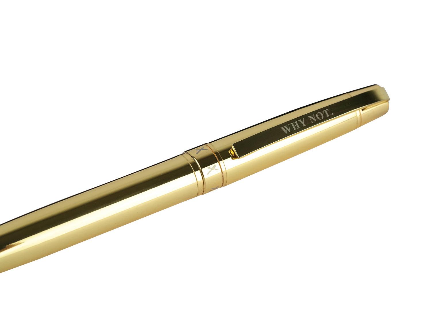 Kugelschreiber "WHY NOT", Gold