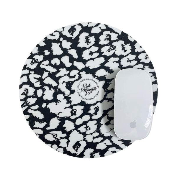 Mousepad, Leopard, schwarz