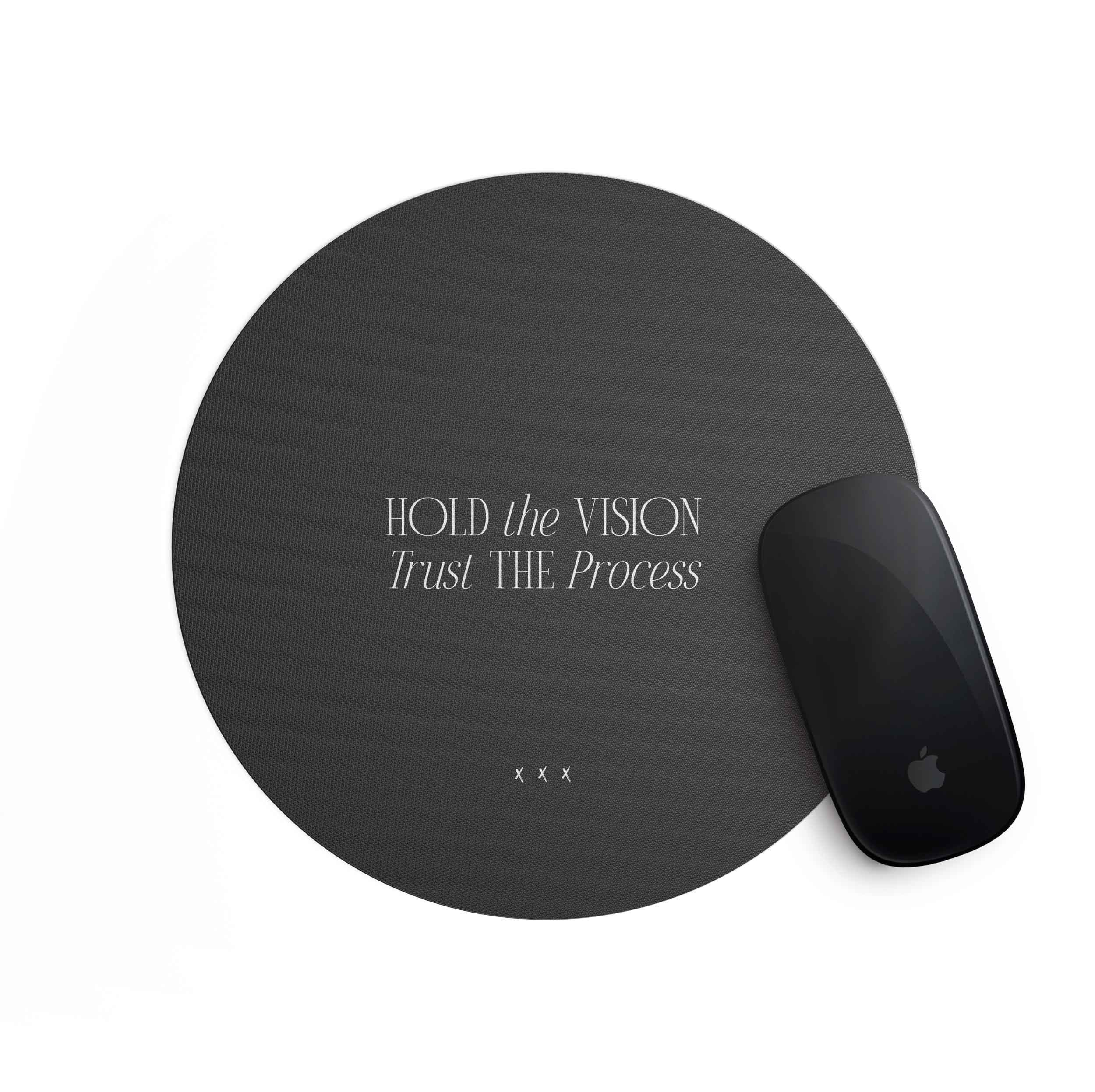 Mousepad, "Hold the Vision", black