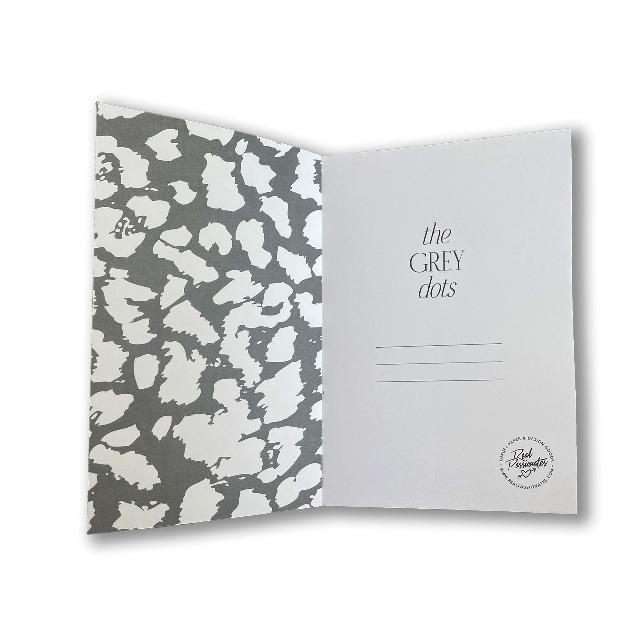 Notebook "Grey Dots", leopard, A5, dotted pages