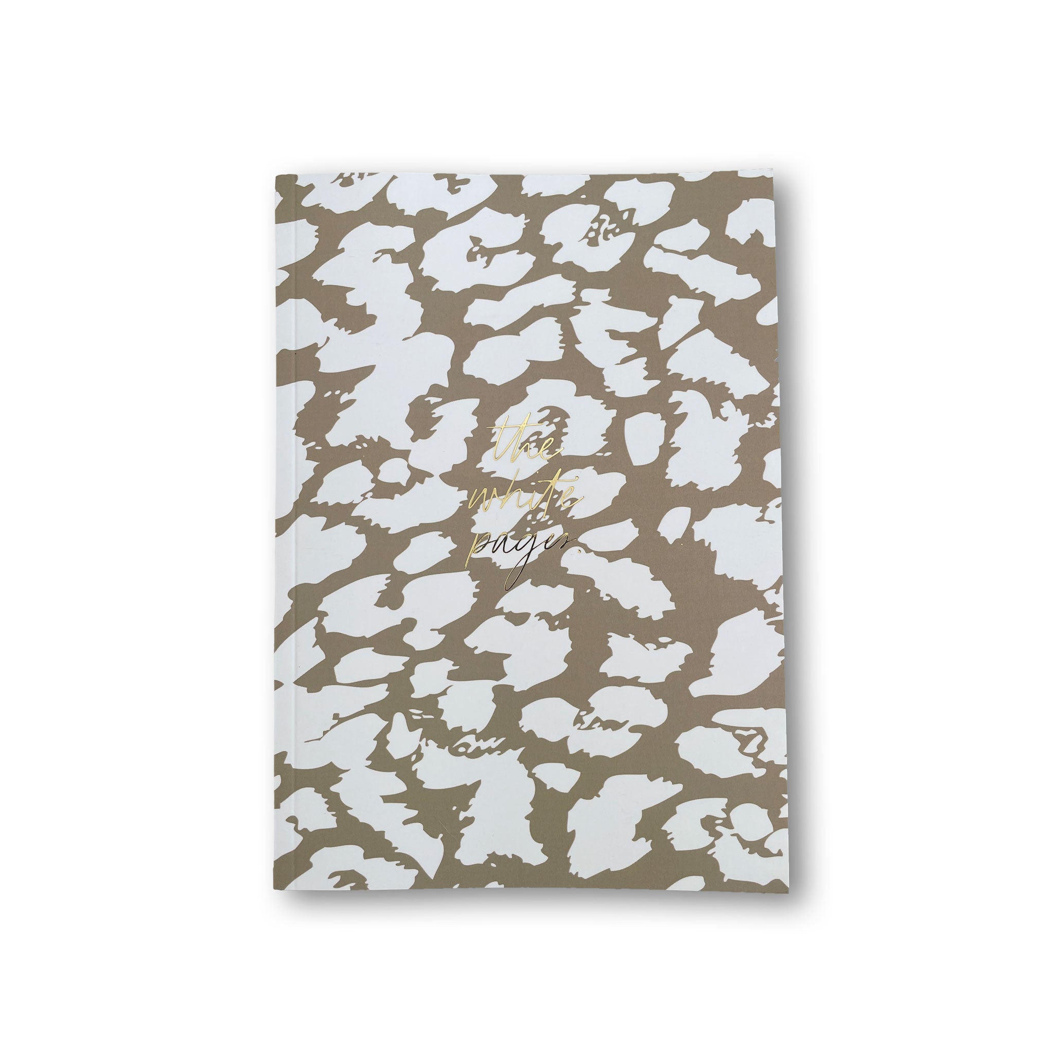 Notebook, "White Pages", leopard, A5, blank pages