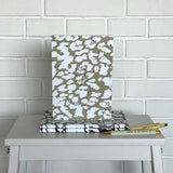 Notizbuch, "White Pages", Leopard, A5, blanko Seiten