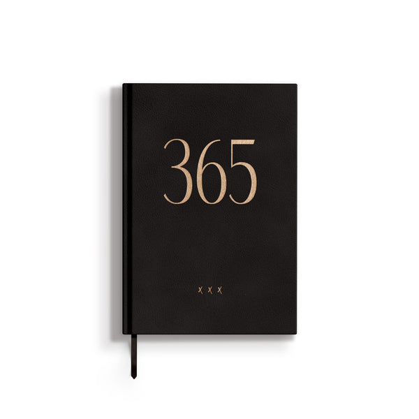 Notizbuch / Tagebuch 365, A5, Black