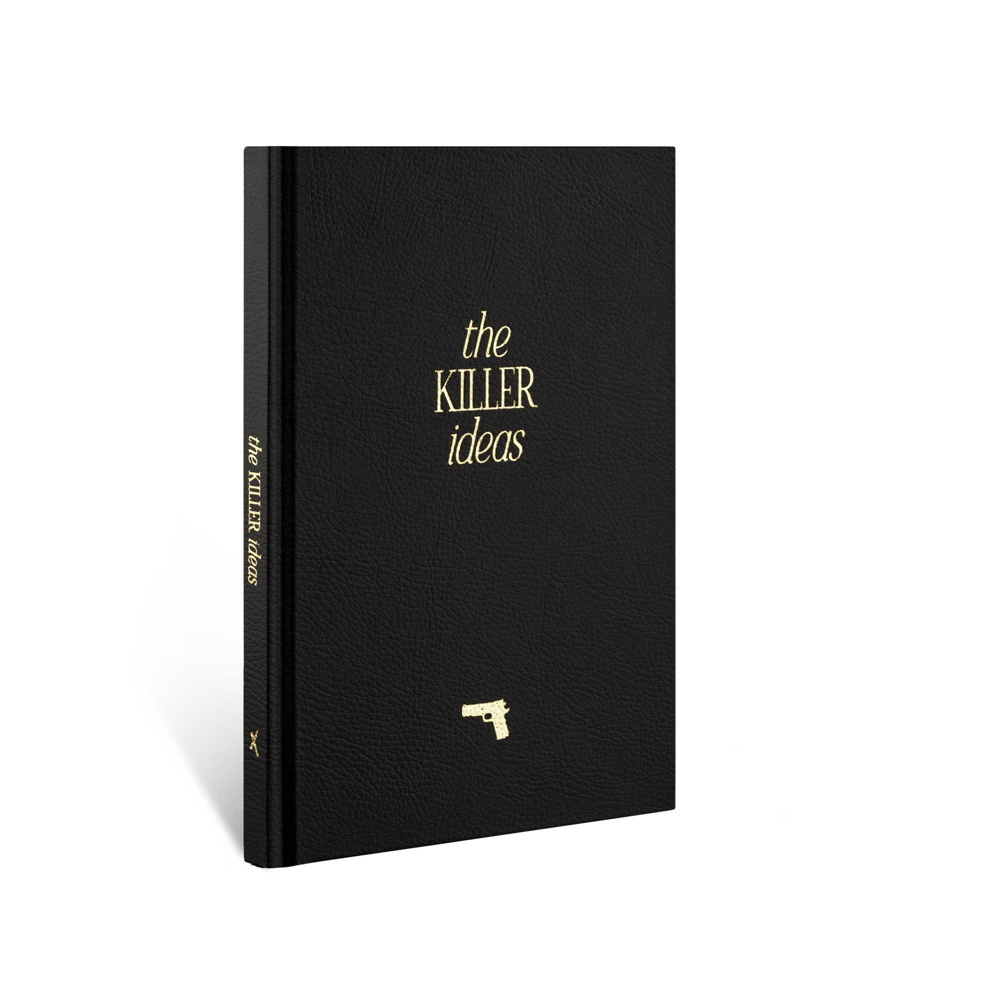 Notebook "Killer Ideas", A5, black / gold, faux leather