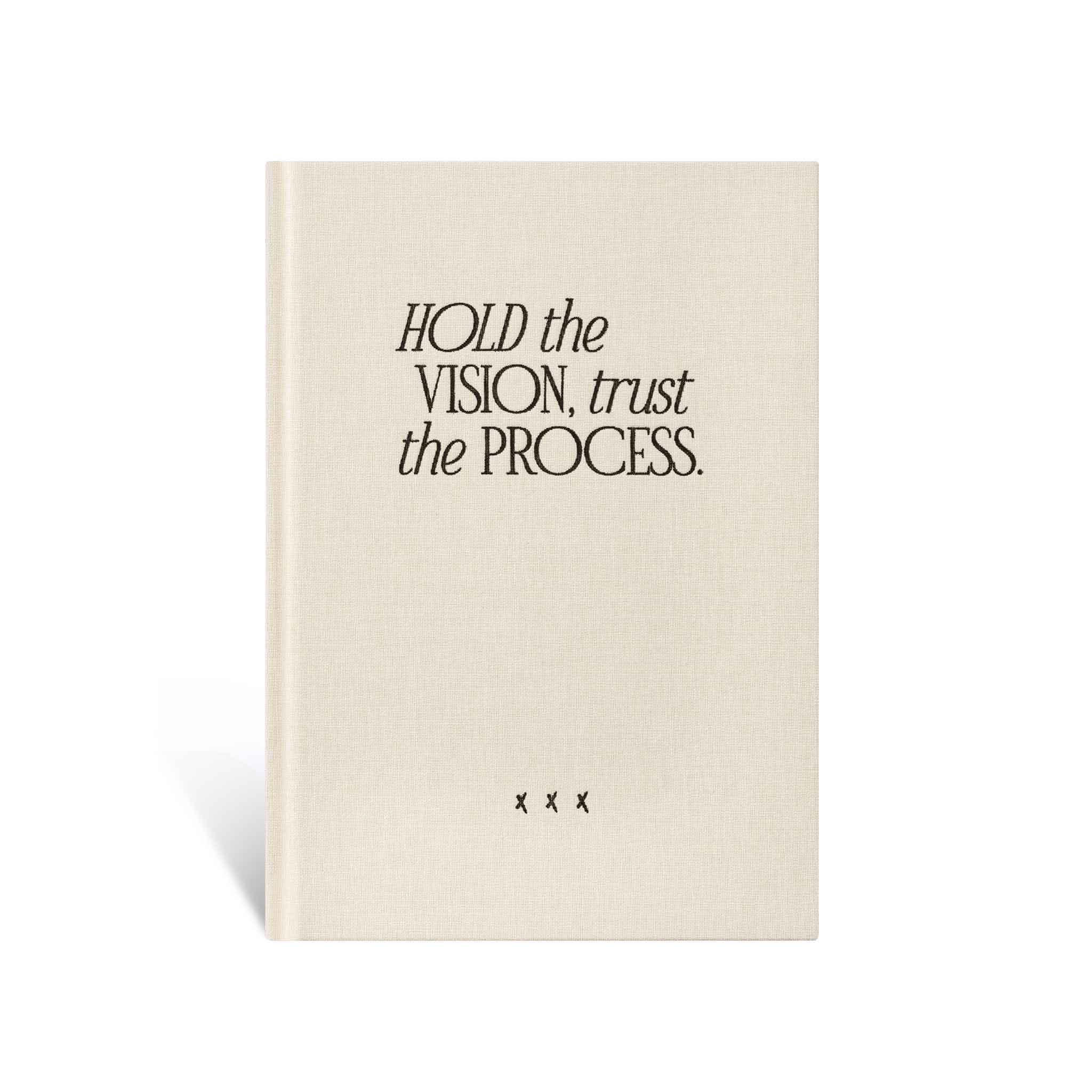 Notebook / Bullet Journal "Hold the Vision", Off White
