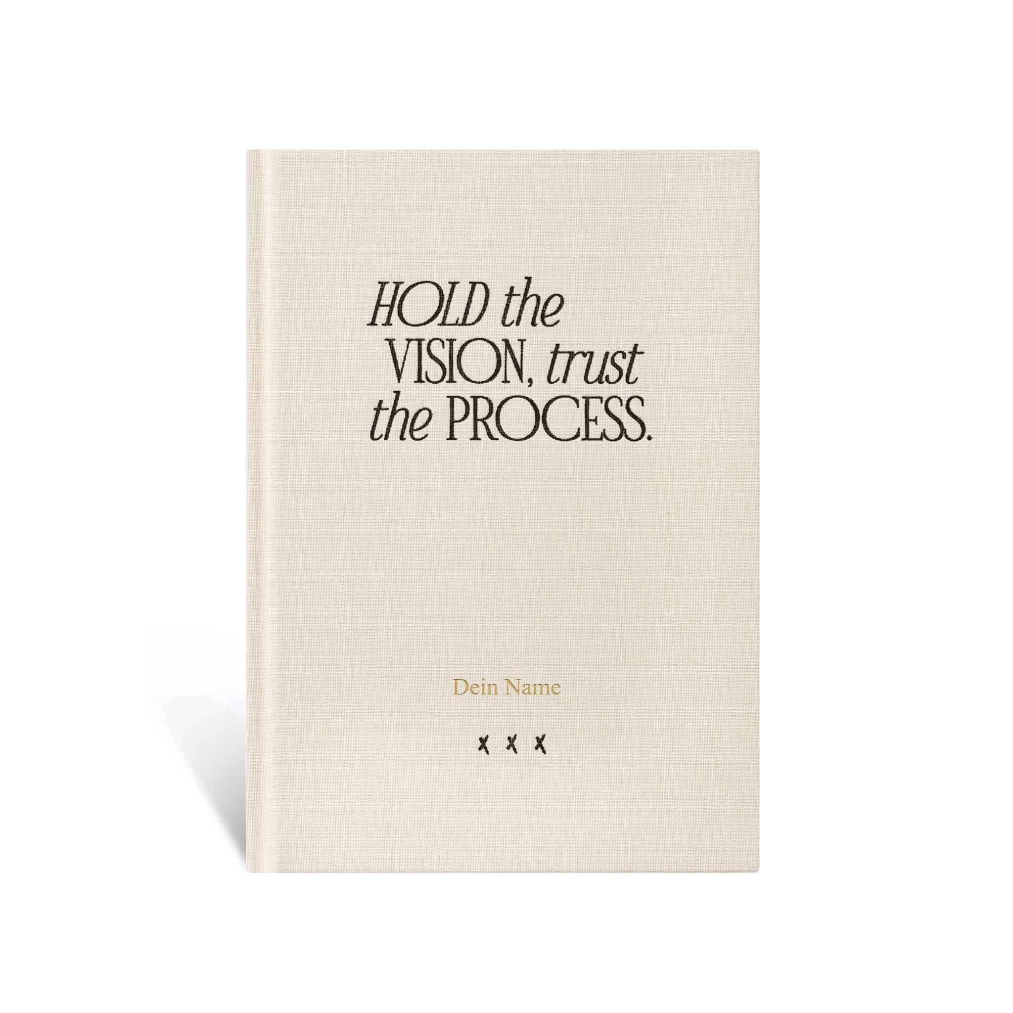 Notebook / Bullet Journal "Hold the Vision", Off White