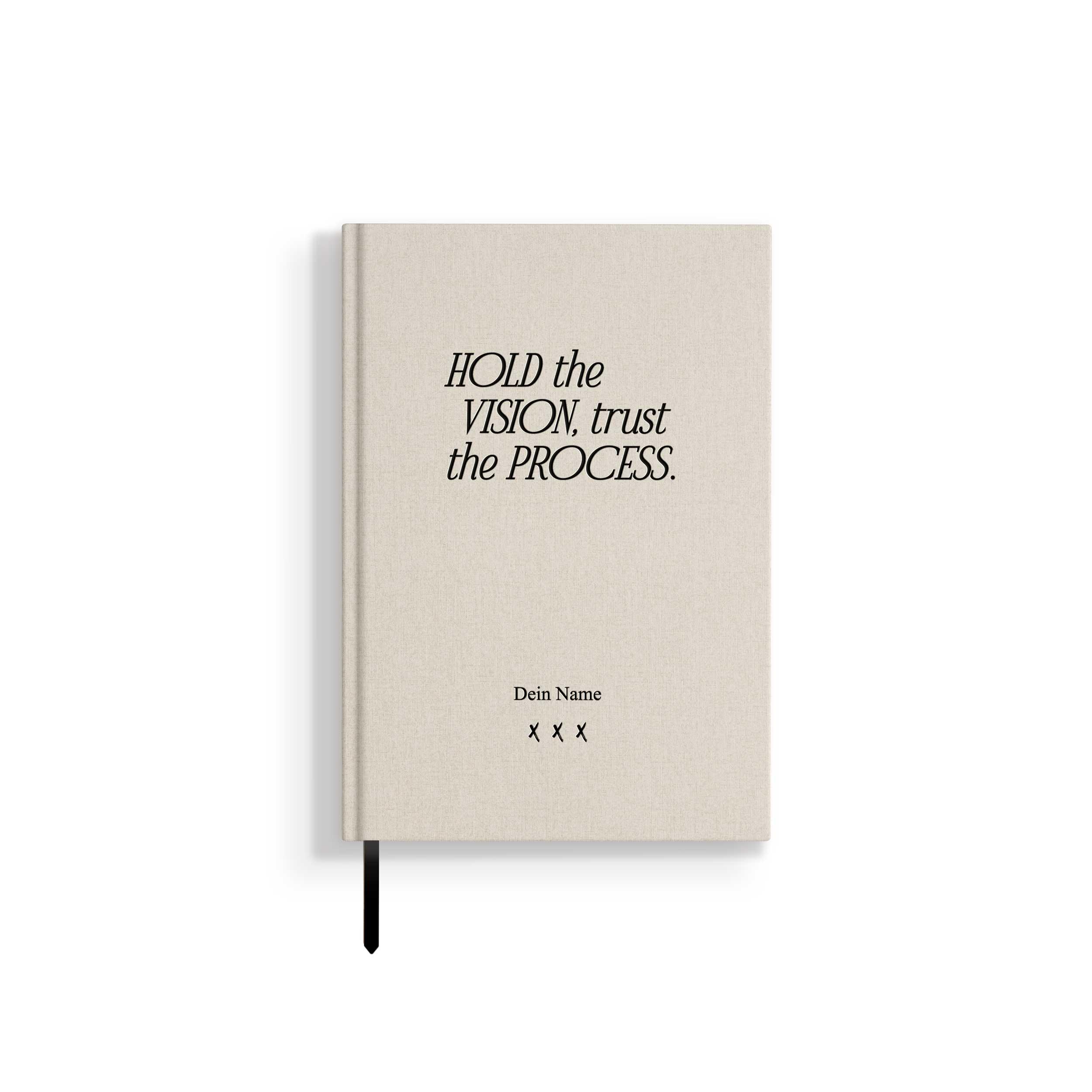 Notebook / Bullet Journal "Hold the Vision", Off White