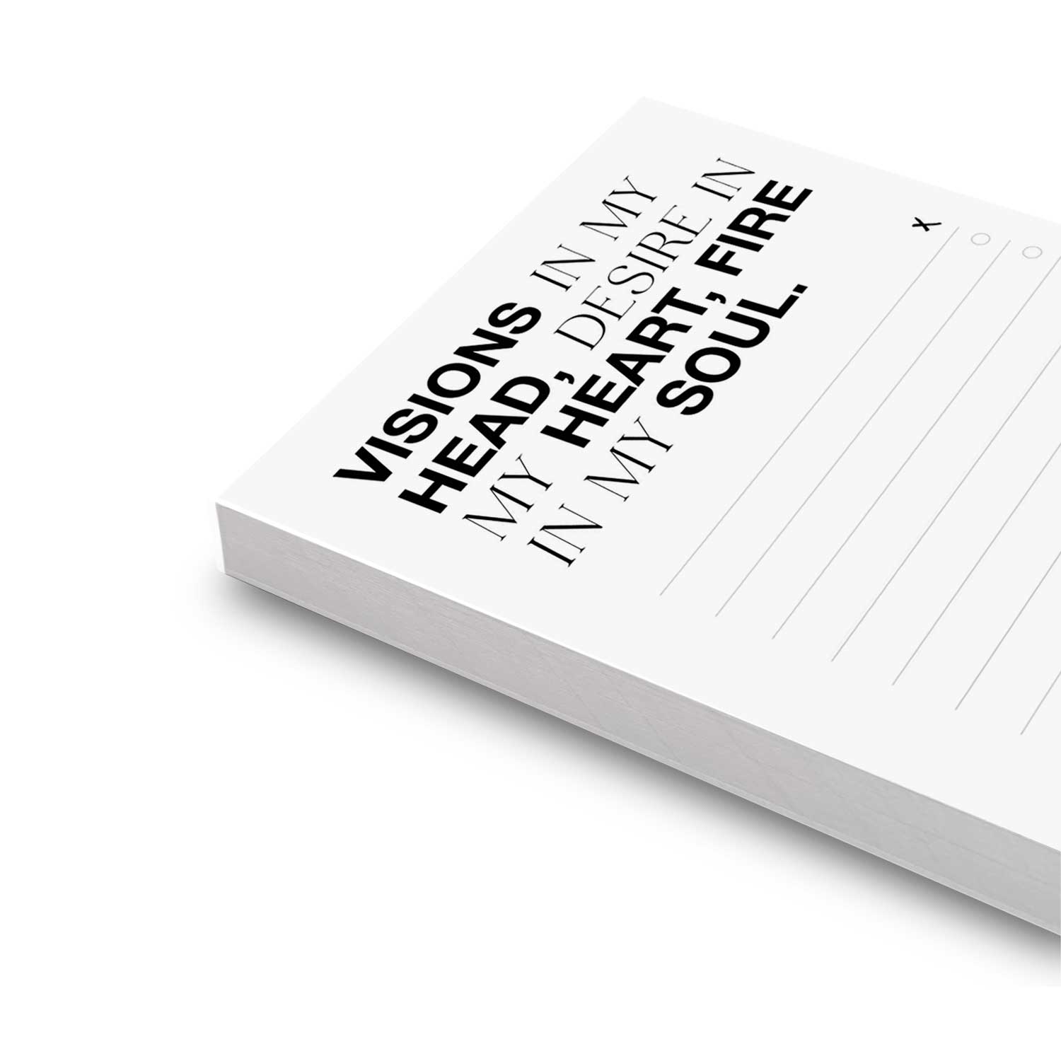 Notizblock Visions To Do Liste