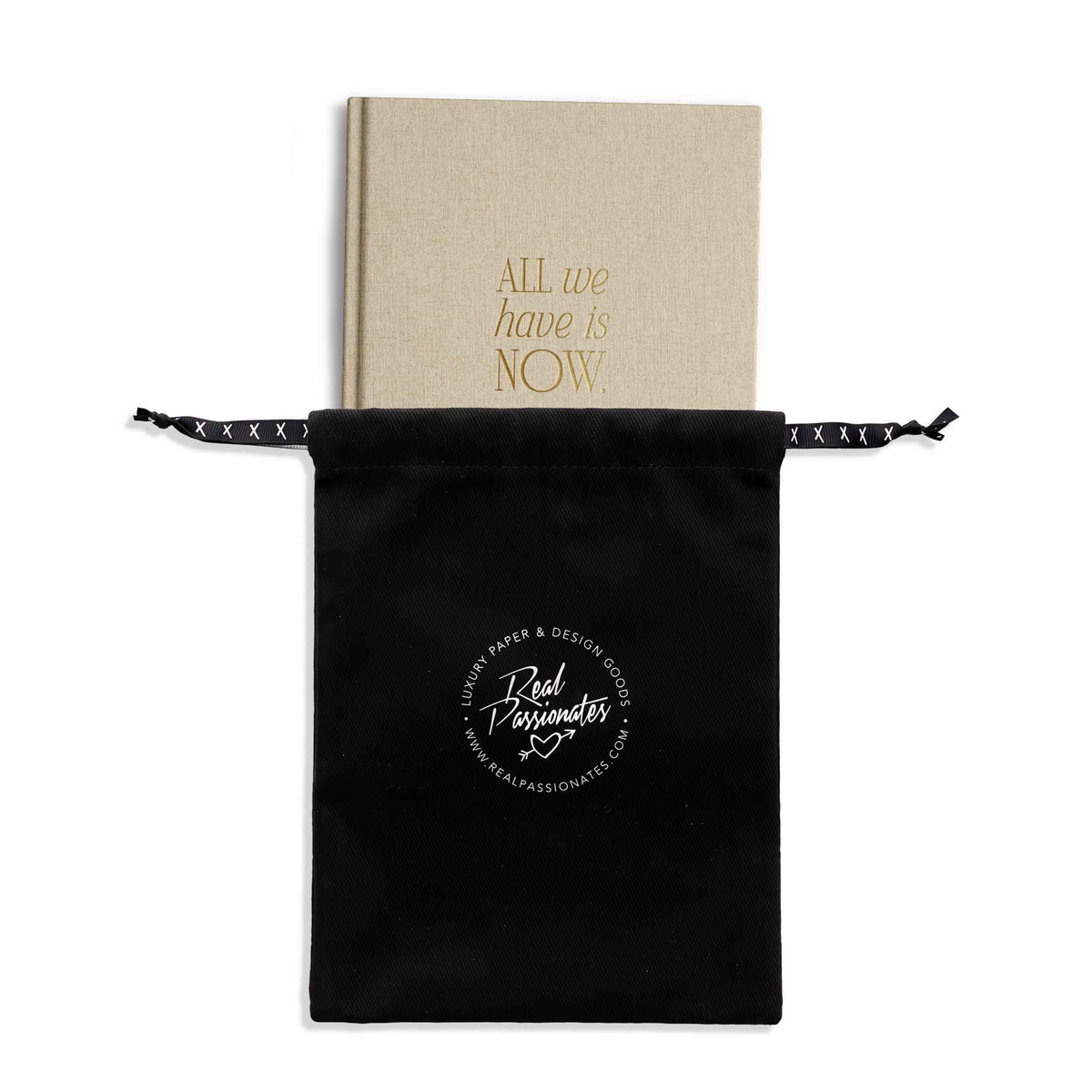 Notizbuch "Now" | A5 | Beige / Gold