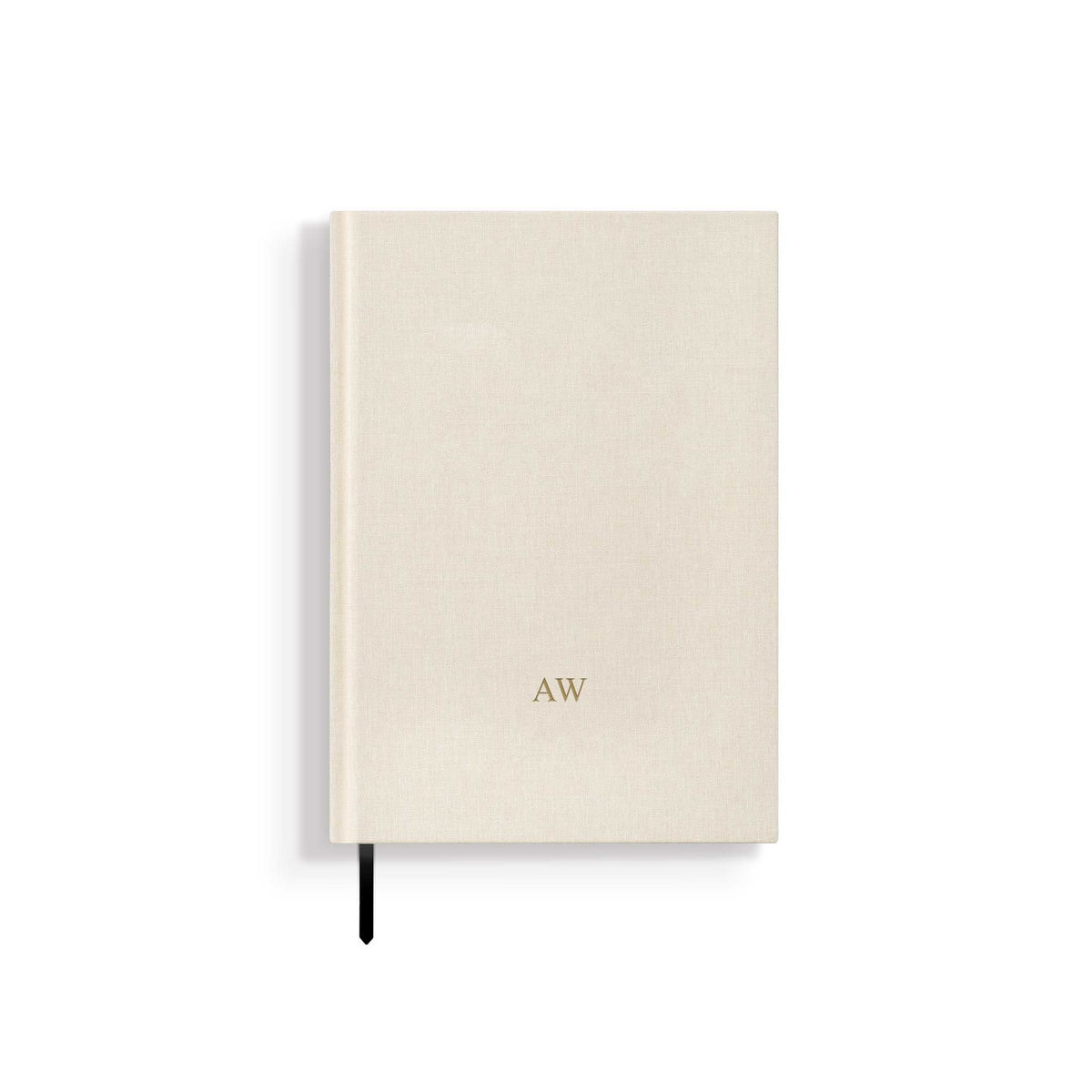Personalisiertes Notizbuch „MAKE IT YOURS“ | A5 | Offwhite / Gold