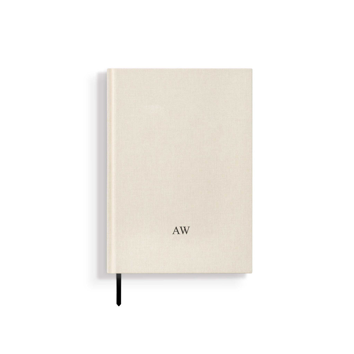 Personalisiertes Notizbuch „MAKE IT YOURS“ | A5 | Offwhite / Schwarz
