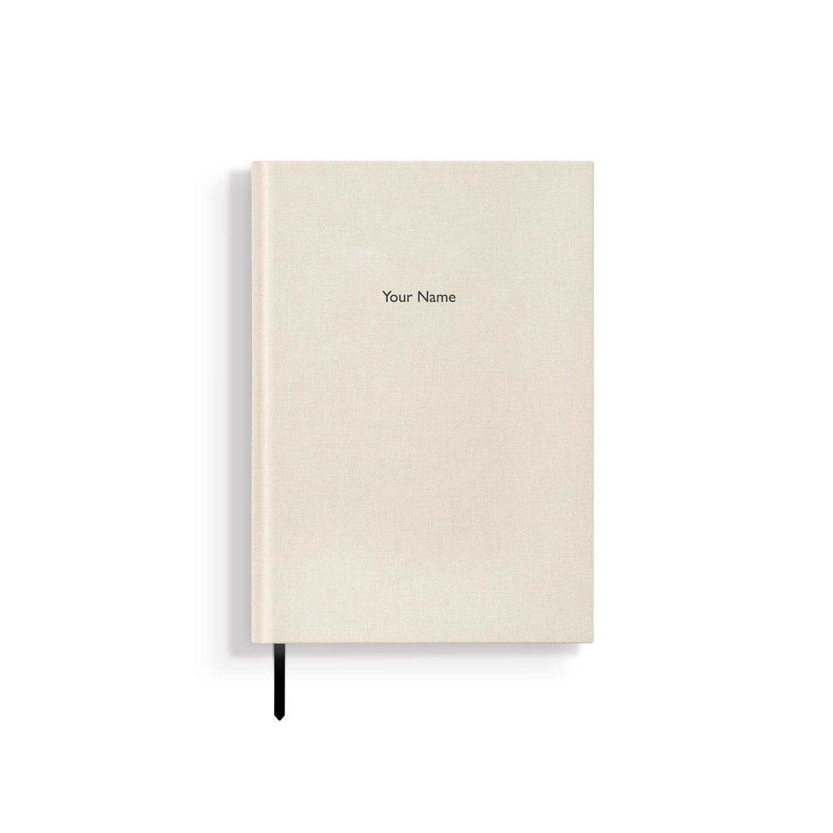Personalisiertes Notizbuch „MAKE IT YOURS“ | A5 | Offwhite / Schwarz
