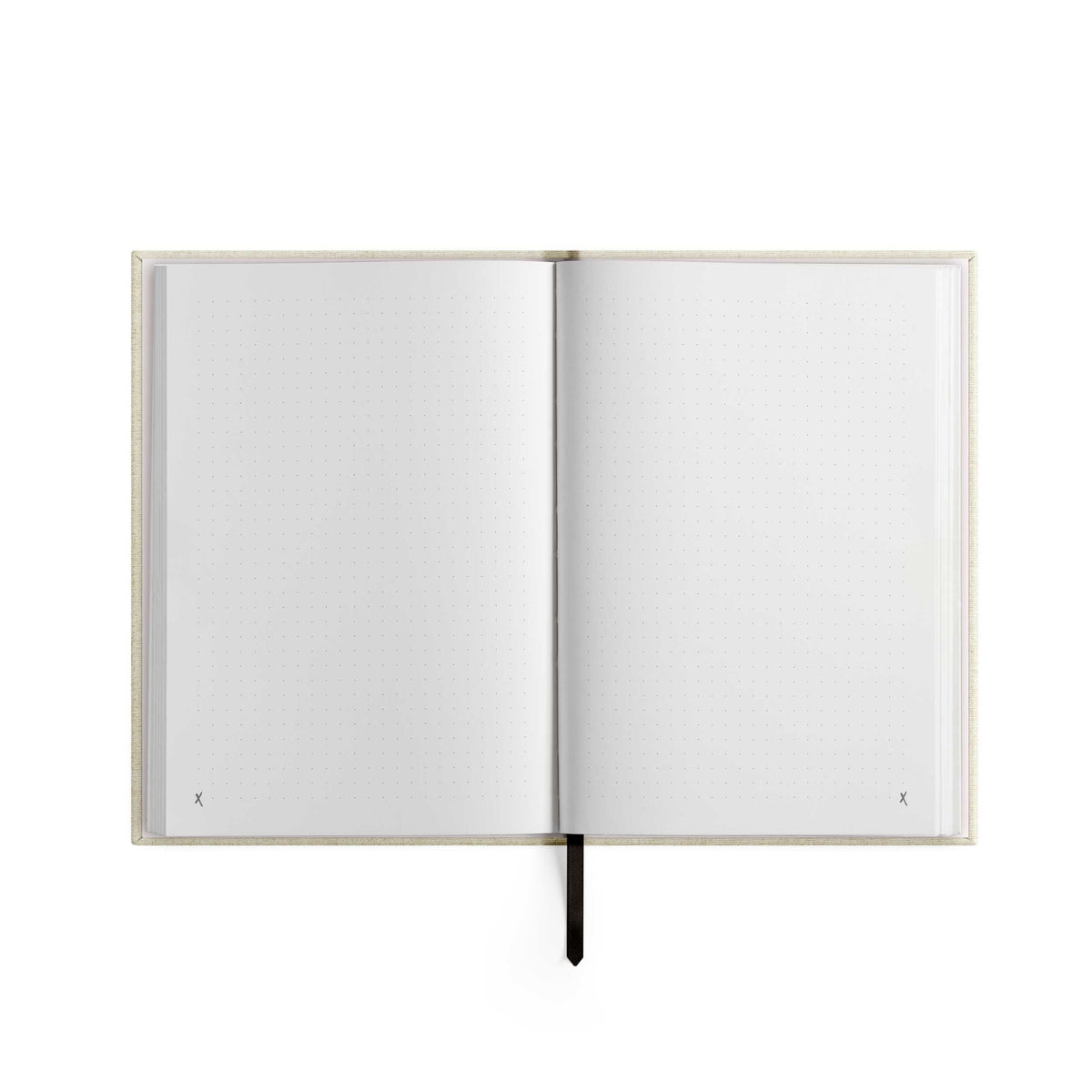 Personalisiertes Notizbuch „MAKE IT YOURS“ | A5 | Offwhite / Schwarz