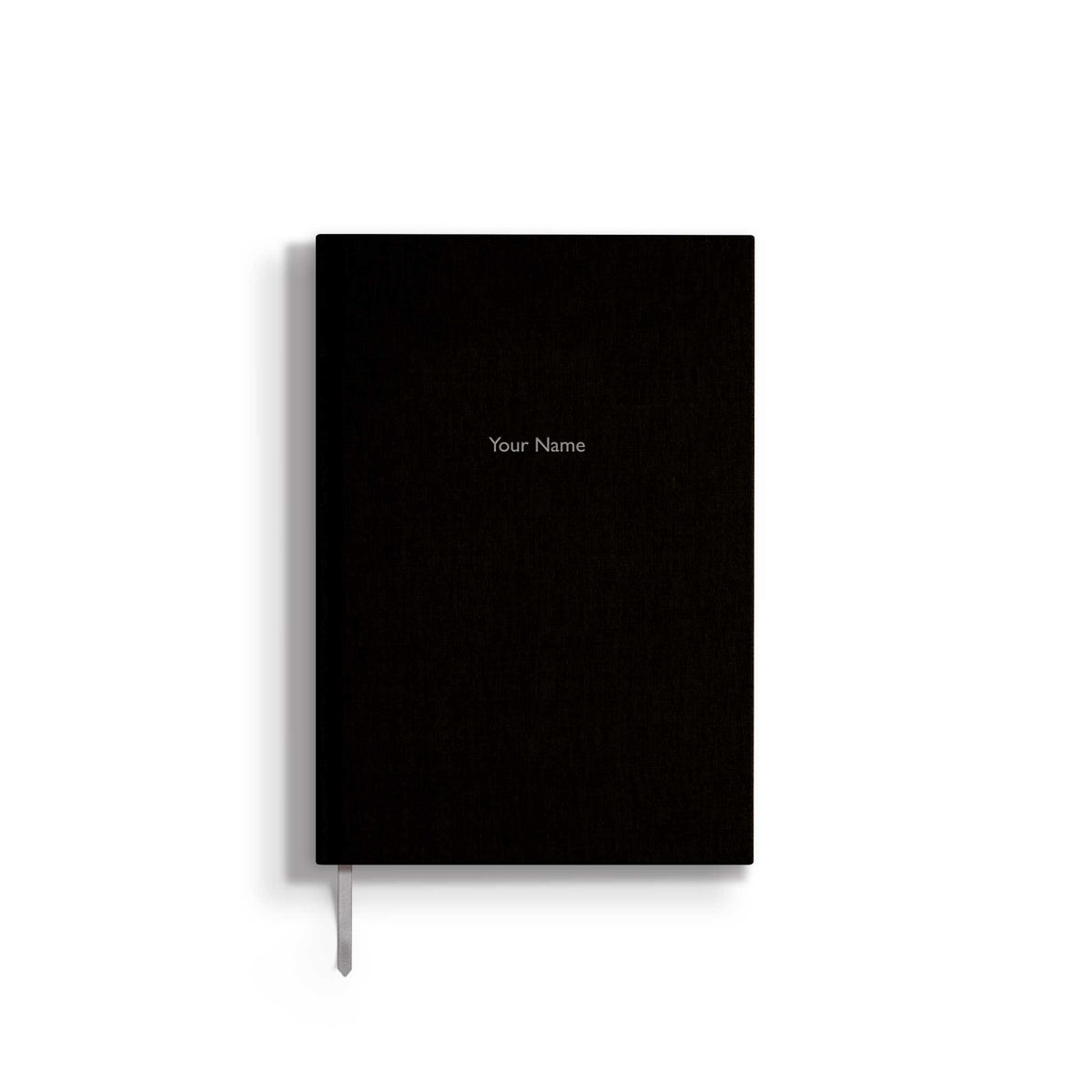 Personalisiertes Notizbuch „MAKE IT YOURS“ | A5 | Schwarz / Silber
