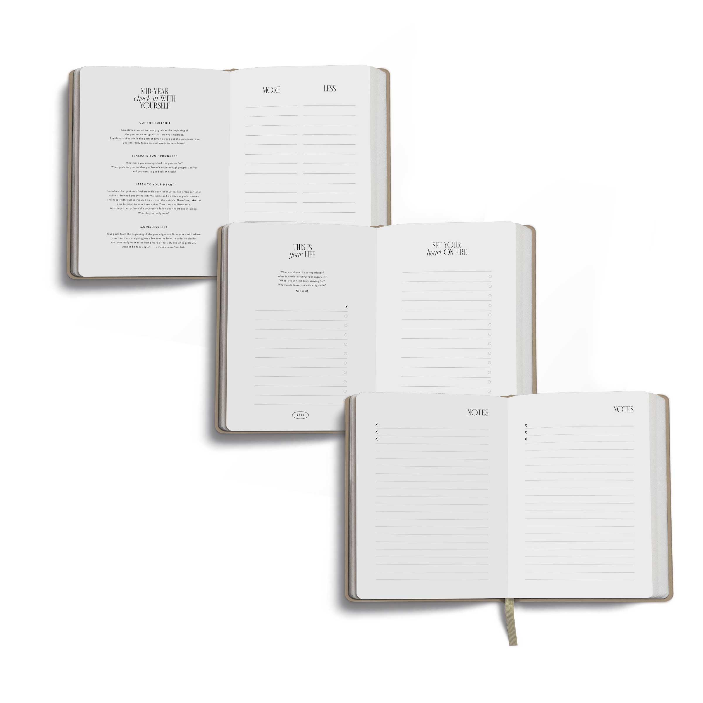 Pocket calendar 2025, A6, sand