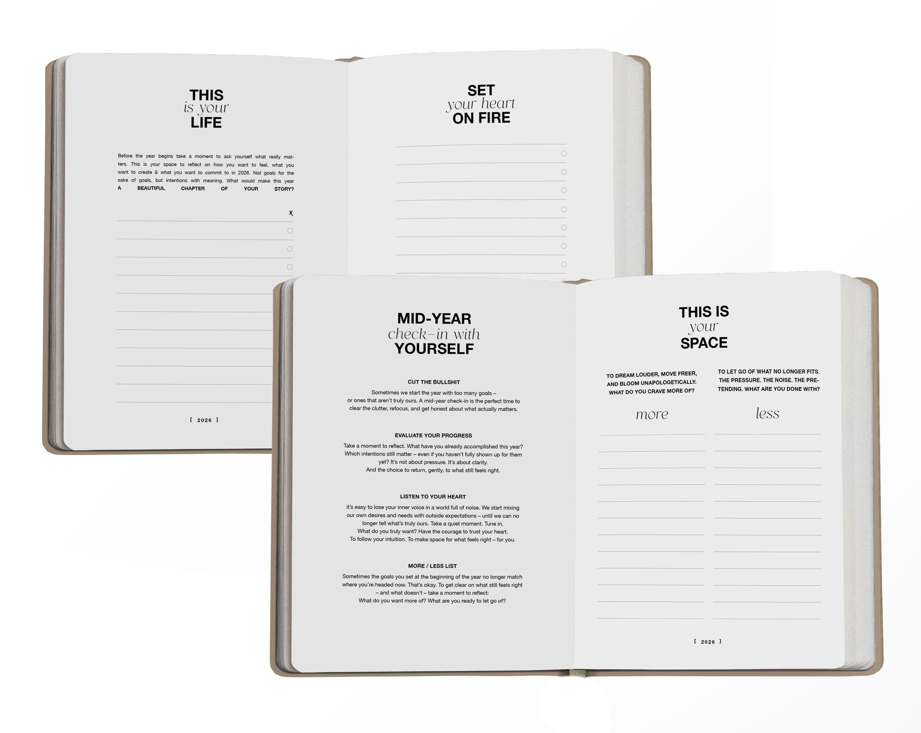 Taschenkalender 2026 Pocket Planner A6 Beige | Pre Order