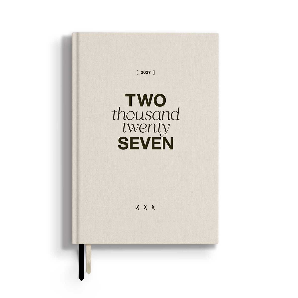 Kalender 2027 "Cloud" | A5 | Off-White / Schwarz
