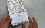 Notizbuch, "White Pages", Leopard, A5, blanko Seiten