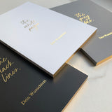 Notebook "White Pages" A5, White/Gold