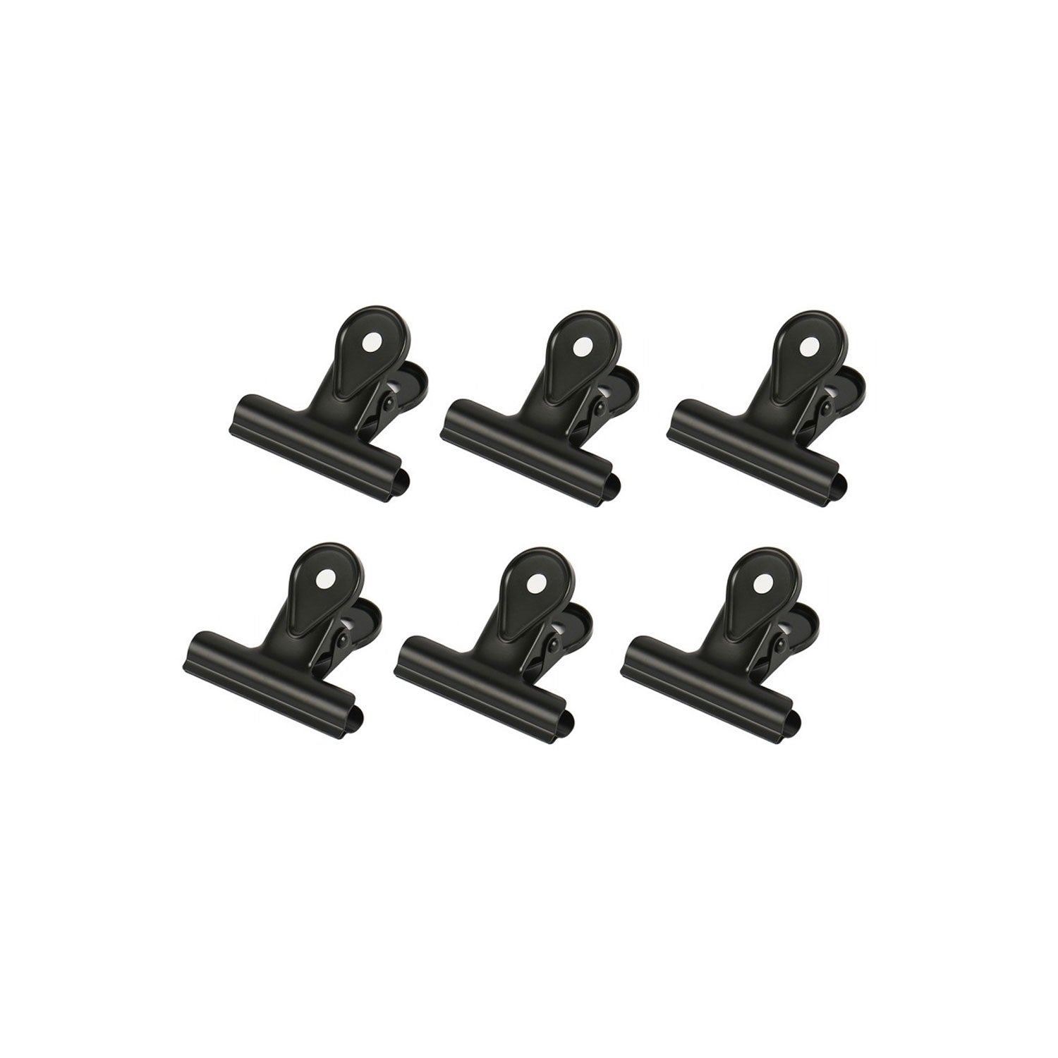 Bulldog Clip Set Schwarz (S) - 6 Stück