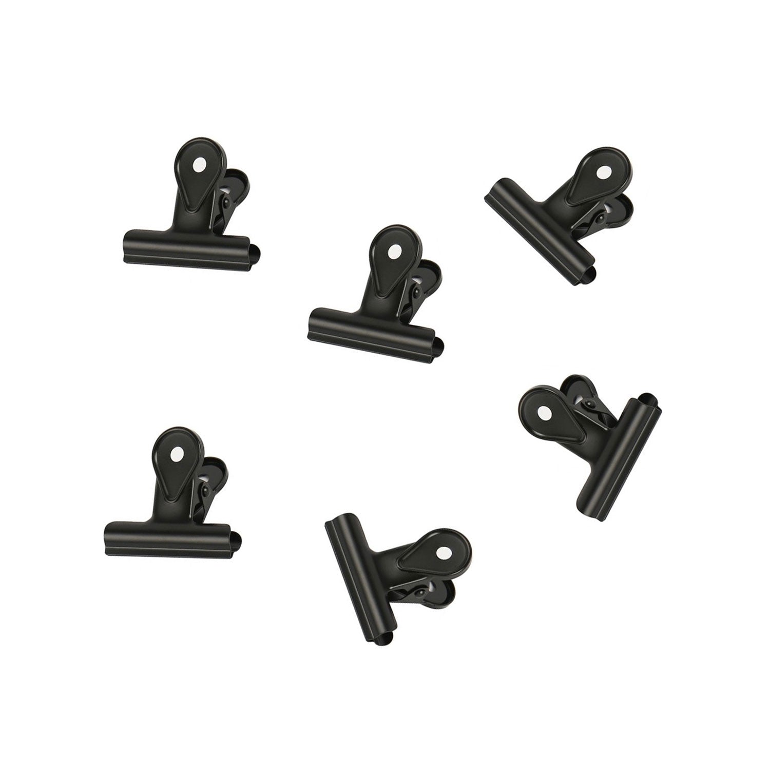 Bulldog Clip Set Schwarz (S) - 6 Stück