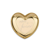 Kleine Herzschale "now + forever", Gold