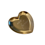 Kleine Herzschale "now + forever", Gold