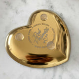 Kleine Herzschale "all we have is now", Gold