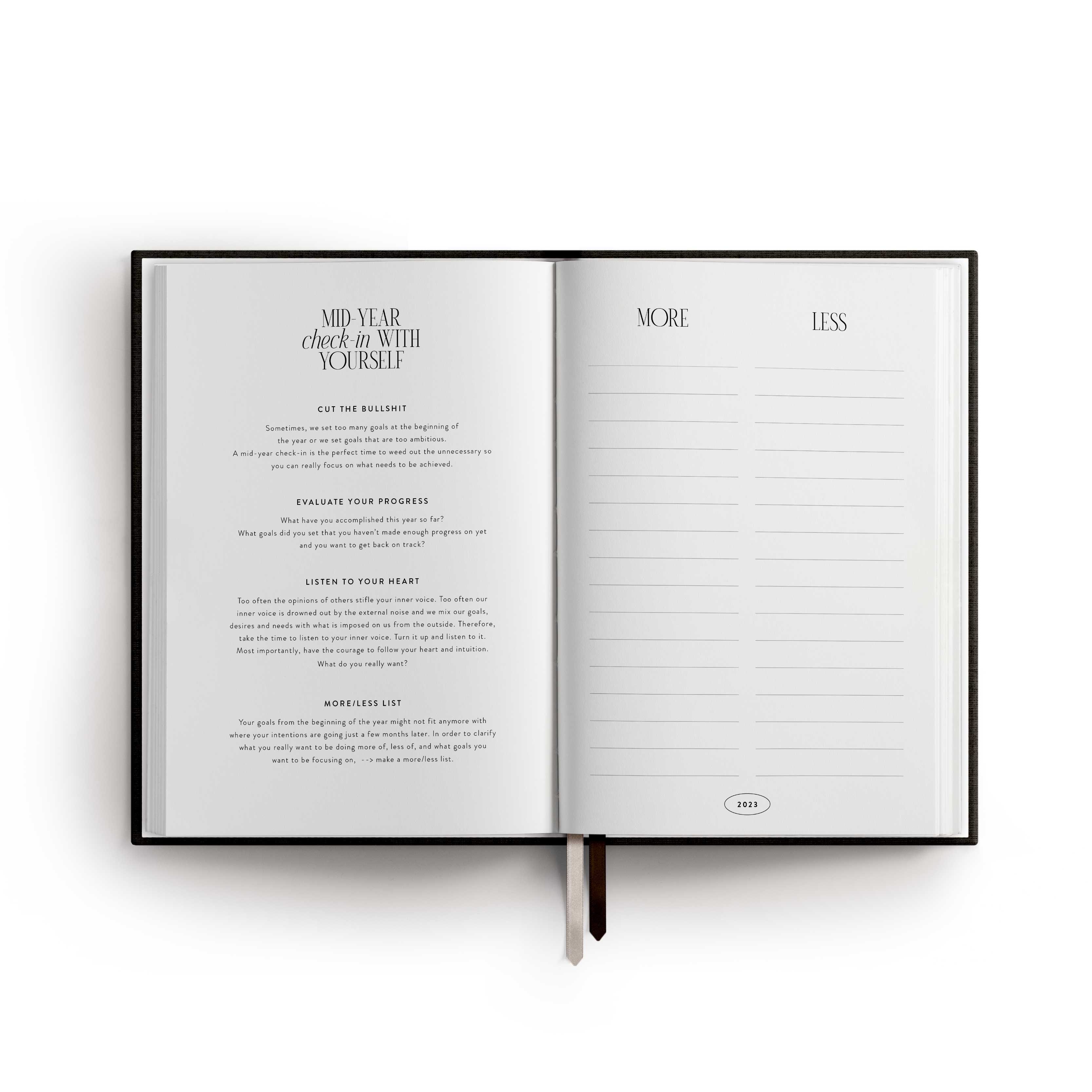 Kalender 2023 | A5, schwarz/gold