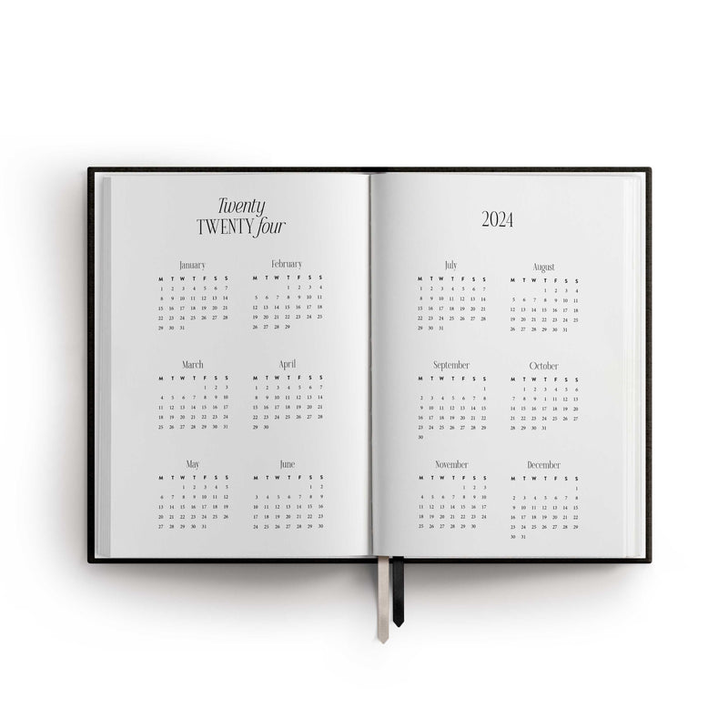 Kalender 2023 | A5, schwarz/gold