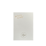 Grußkarte "Smiley", A6, Weiß/Gold